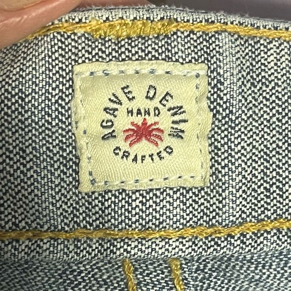 Agave Denim Size 34 No. 11 Denim Jeans Classic Fit Malibu Dark Broken Twill Flex - Picture 10 of 15